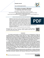 The Analysis of Student' Difficulties in Mastering Static Fluid Concept