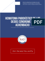 Hematoma Paroxístico de Los Dedos Síndrome de Achenbach