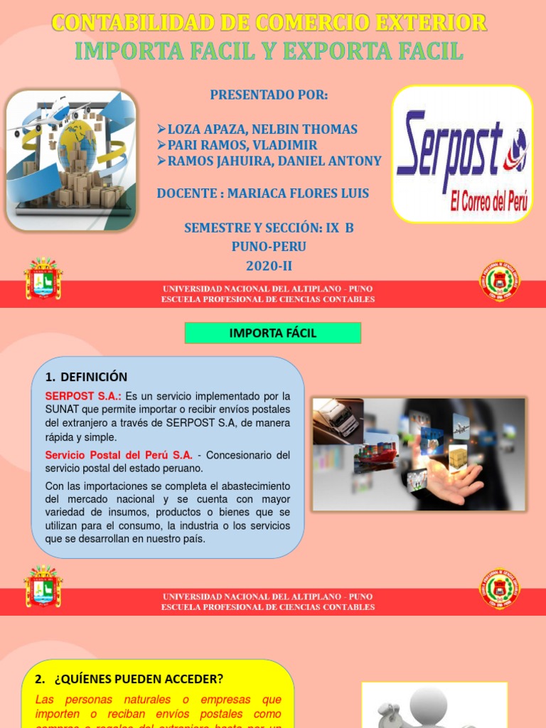 Grupo 4 Importa Y Exporta Facil Pdf Aduana Exportaciones