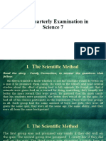 First Quarterly Examination in Science 7