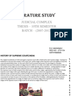 Literature Study: Judicial Complex Thesis - 10Th Semester BATCH - (2007-2012)