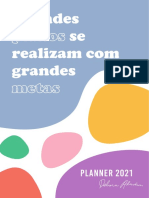 Planner 2021 com metas e autocuidado