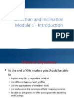 Direction and Inclination Module 1 - Introduction