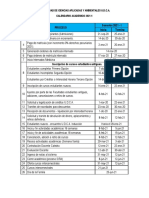 Calendario Academico 2021 1