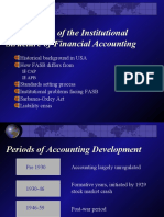 Development of The Institutional Structure of Financial Accounting