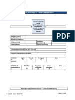 Modelo Curriculum Vitae