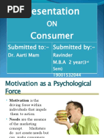 Consumer Motivation