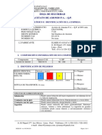 Msds Acetato de Amonio P.A. Q.P.