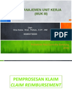 Pemprosesan Klaim - Claim Reimbursement (Pertemuan Ke 12)