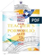 Lear Ning Deli VER Y MOD Aliti ES COU RSE: Teacher'S Portfolio