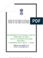 Government of National Capital Territory of Delhi Old St. Stephen'S College Building: Kashmere Gate: Delhi - 110006