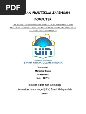 Laporan Praktikum Jaringan Komputer