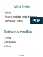 2-1 - Var Aleatorias Discretas e Distribuicoes