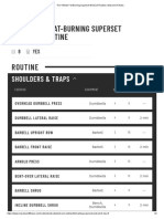 4-Week Fat-Burning Superset Workout Routine for Shoulders & Traps