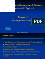 By Bernard W. Taylor III: Introduction To Management Science