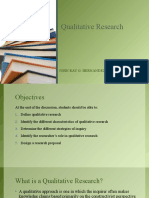 Qualitative Research: John Ray G. Hernandez, Ma, LPT, RGC, RPM