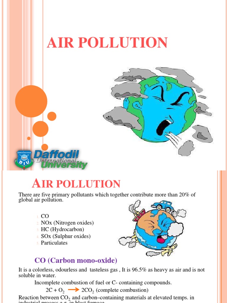 Lec-2. Air Pollution Final | PDF | N Ox | Combustion