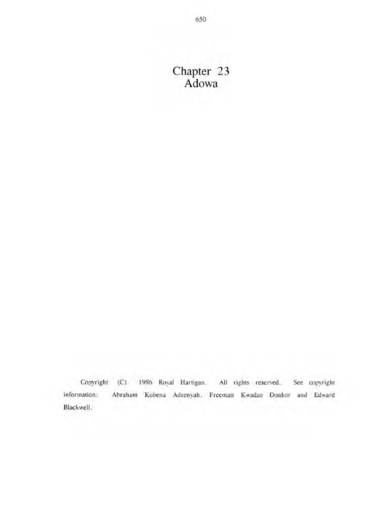 24 Bds Chapter 23 Adowa | PDF