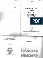 BRUNT Conflictos Sociales en La República Romana