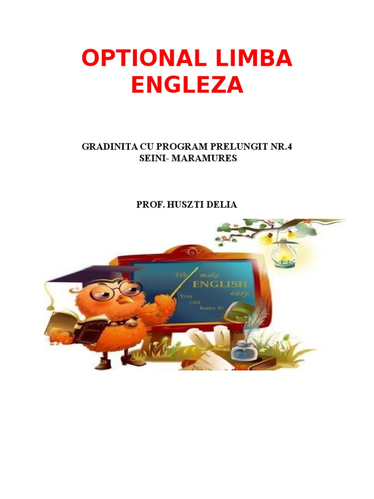 Programa Gradinita | PDF