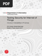 Kim Jonatan Wessel Bjorneset Testing Security For Internet of Things A Survey On Vulnerabilities in Ip Cameras