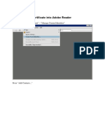 How To Import Certificate Into Adobe Reader
