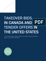 Takeover Bids Tender Offers: in Canada and in The United States