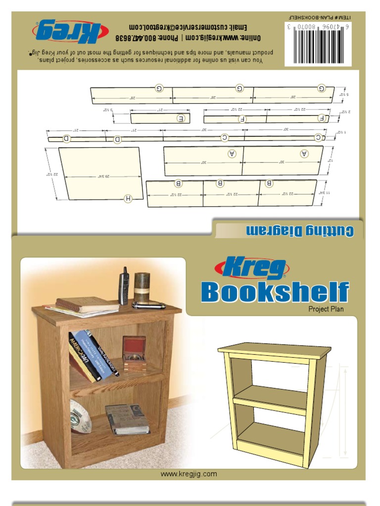 Bookshelf Kreg Jig Screw Building Materials