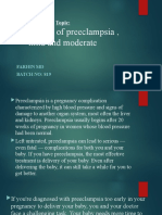 1 - Presentation - Management of Preclamplsia, Mild and Moderate