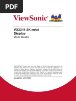 VX3211-2K-mhd Display: User Guide