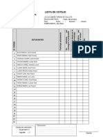 Lista de Cotejo 2do Primaria