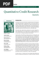 (Lehman Brothers) Quantitative Credit Research Quarterly - Quarter 3 2001