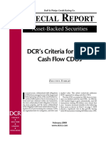 (Duff & Phelps Credit Rating Co) DCR's Criteria For Rating Cash Flow CDOs