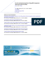 Effect of WT.% Sicp and Tib On The Mechanical Properties in Sicp/Az81A Magnesium Matrix Composite by The Method Semi Solid Stir Casting