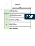 Schedule English for Researchers - 2021