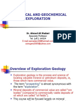 Geological and Geochemical Exploration: Dr. Ahmed Ali Madani