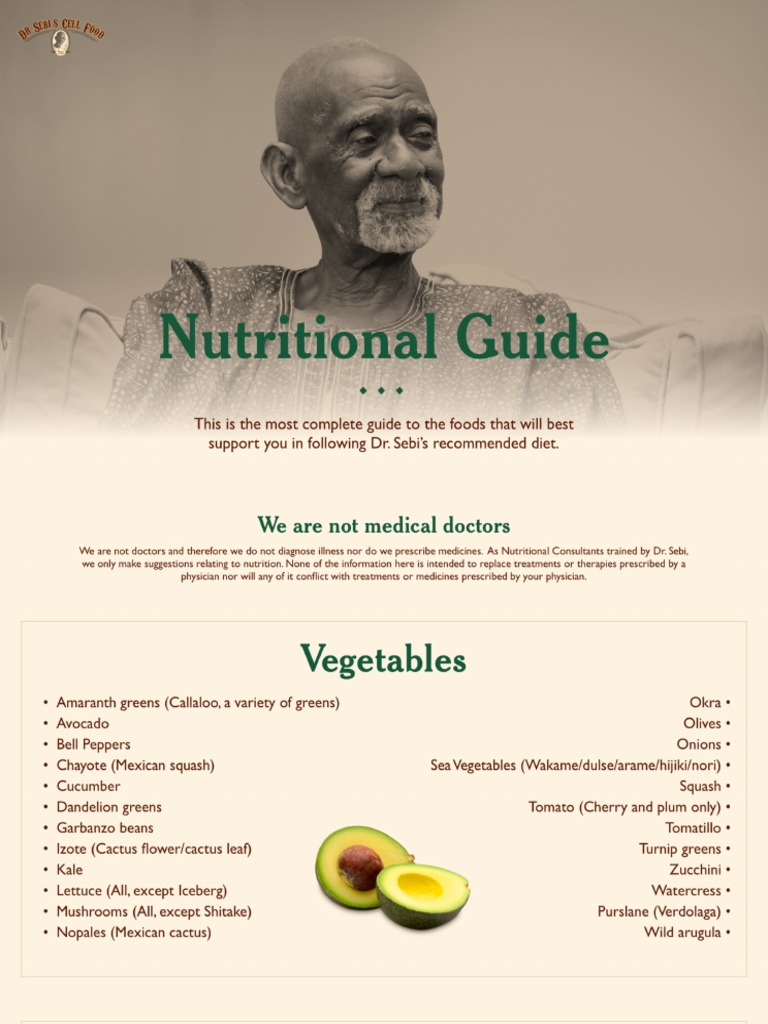 DR Sebi's Nutritional Guide | PDF