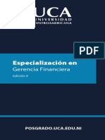 Especializacion en Gerencia Financiera UCA