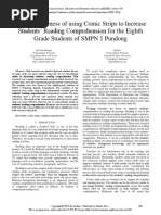 The Effectiveness of Using Comic Strips To Increase Students' Reading Comprehension For The Eighth Grade Students of SMPN 1 Pundong