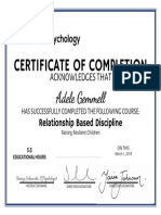 Icp Relationship Based Discipline Certificate