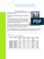 Steam Sterilizer SC500 RBE For Treatment of Medical Waste: Presentation