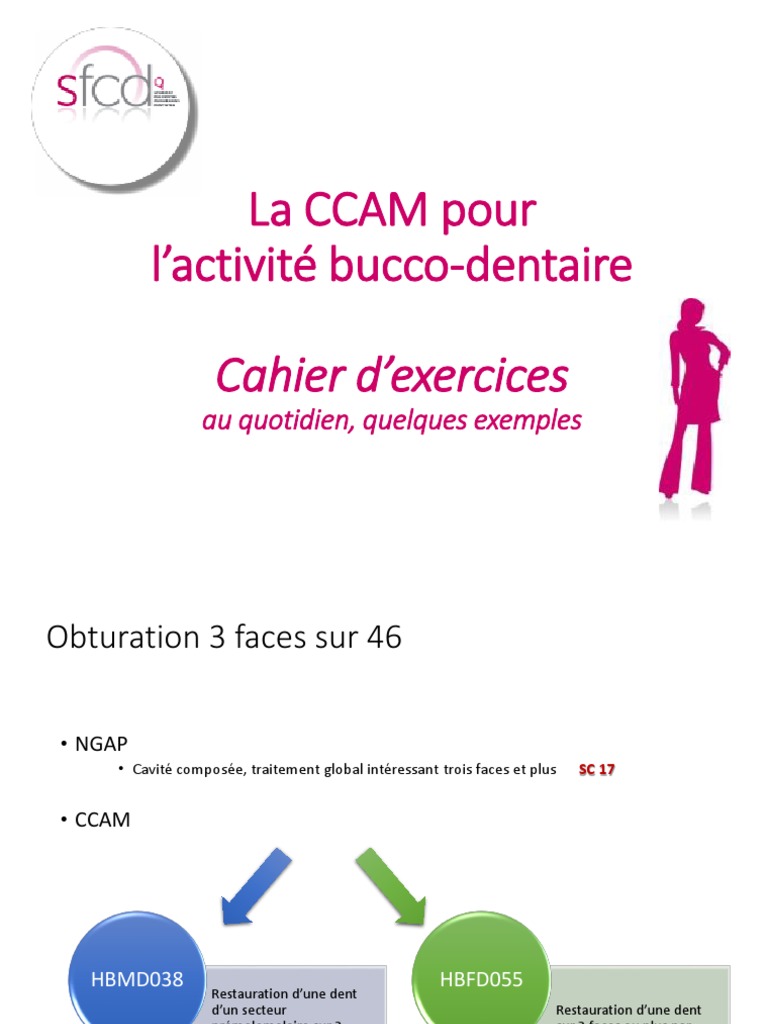 Code Ccam Extraction 4 Dents De Sagesse La CCAM Pour L Activité Bucco-Dentaire. Cahier D Exercices. Au Quotidien,  Quelques Exemples | PDF | Dentiers | Bouche