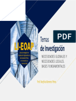 Necesidades y Temas de Investigacion