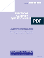 Physical Activity Questionnaire