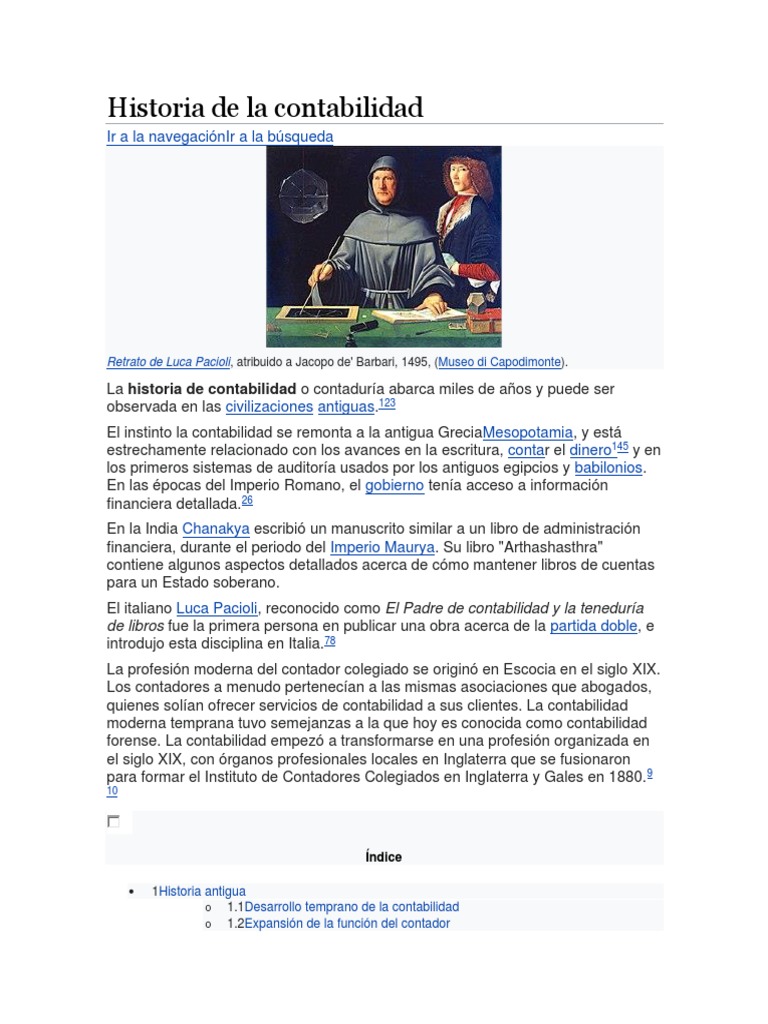 Historia De La Contabilidad Pdf Contabilidad Contabilidad Y Auditoria