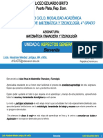 Matemática Financiera y Tecnología-4°-Unidad 0-1. Bienvenida