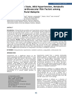 Prehypertensive State, Mild Hypertension, Metabolic Syndrome and Cardiovascular Risk Factors Among Young Adults in Rural Malaysia