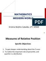 8 Measures of Relative Position