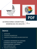 Clase Alteraciones Cognitivas- Demencias y Evaluacion