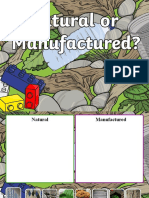 Natural or Man Made Materials Sorting Activity PowerPoint